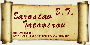 Daroslav Tatomirov vizit kartica
